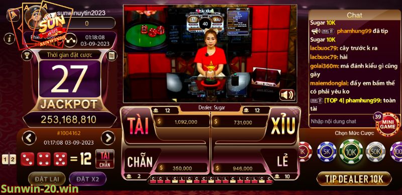 tài xỉu Livestream sunwin20